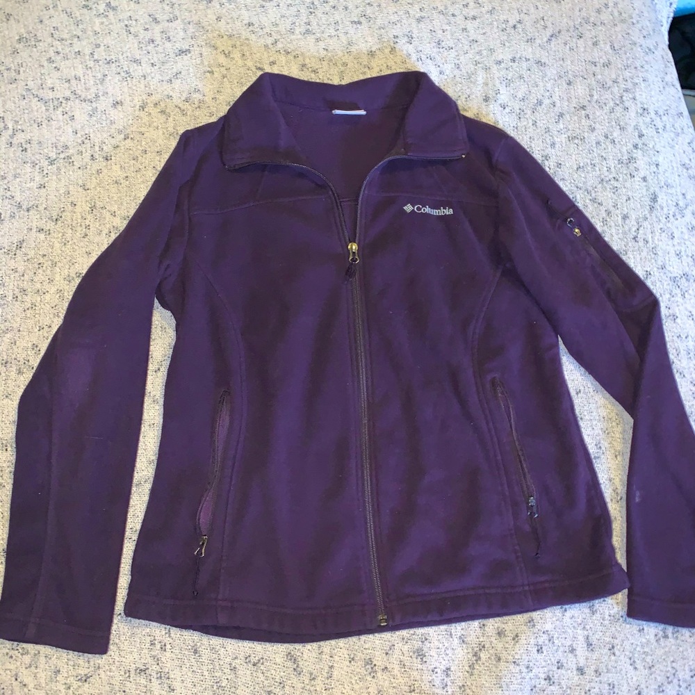 Purple Columbia Zip Up Fleece
